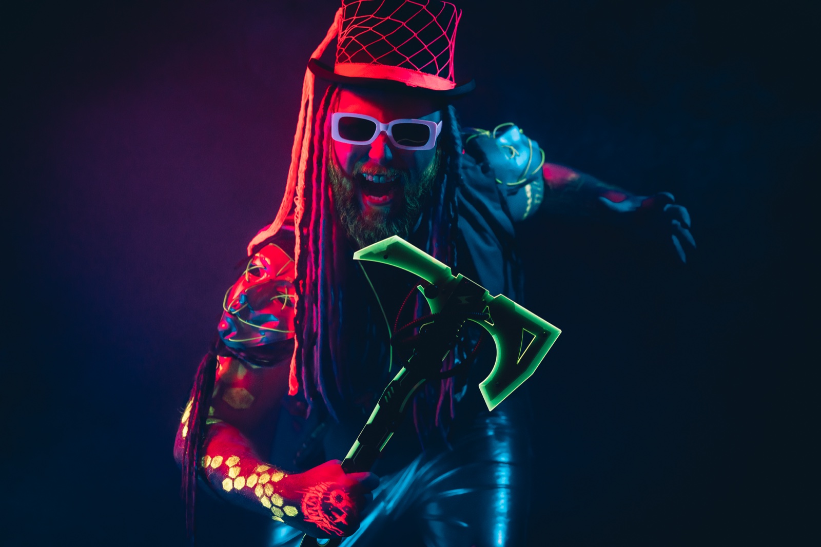 Neon raider cosplay shoot